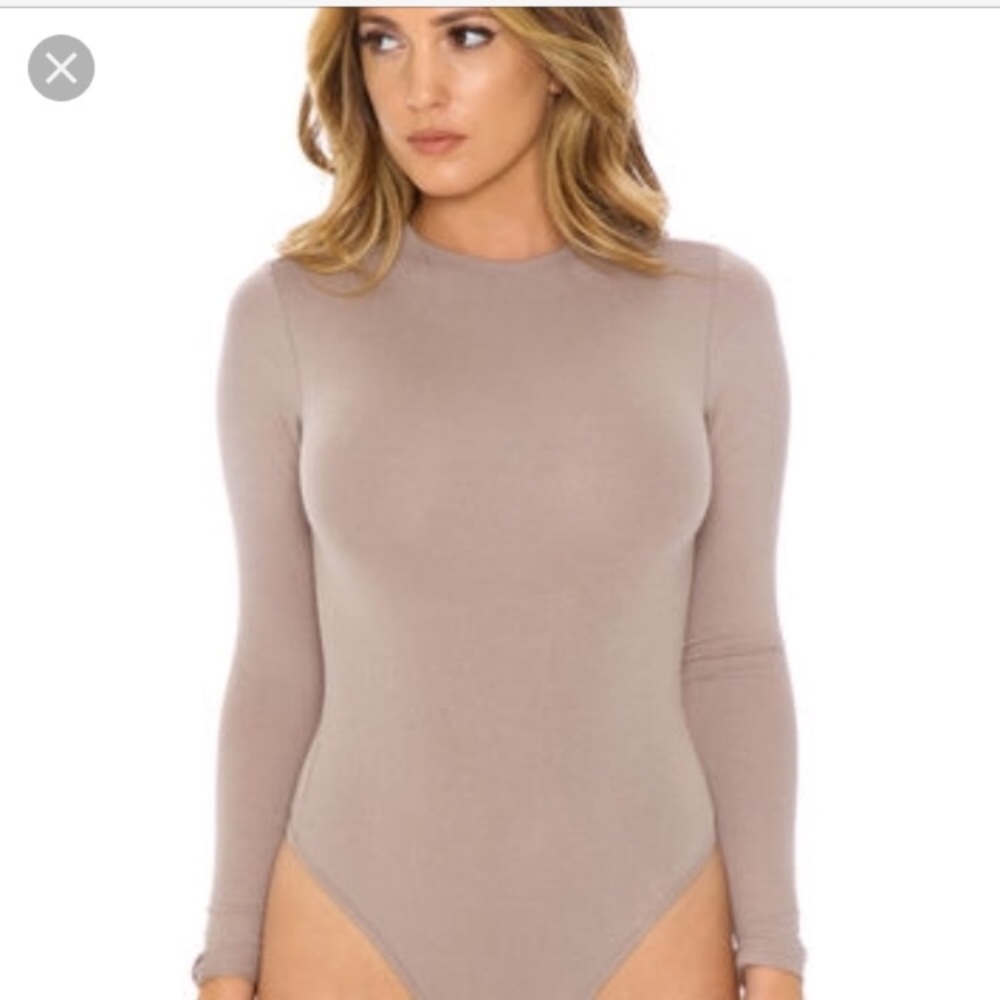 taupe bodysuite as seen on kourtney kardashian